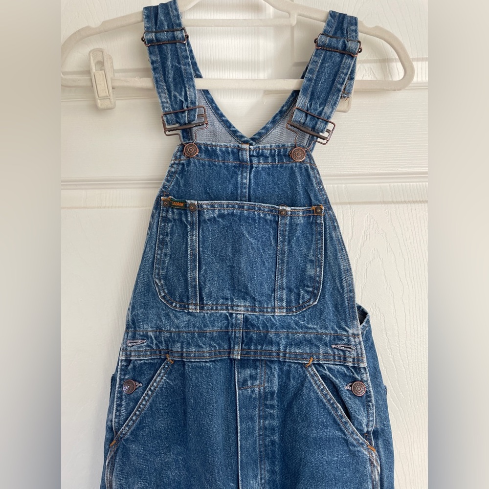 Ralph Lauren Vintage Y2K Crop Wide Leg Overalls size small
